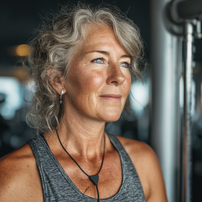 Активні пожилі люди займаються фітнесом